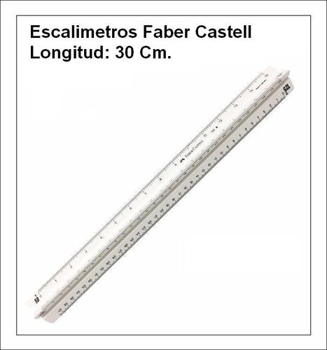 Escalímetros Faber Castell.