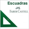 Escuadras Faber Castell Verdes.