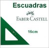 Escuadra Faber Castell Verde 16cm.