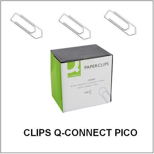 Clips Niquelados Q-CONNECT Pico.