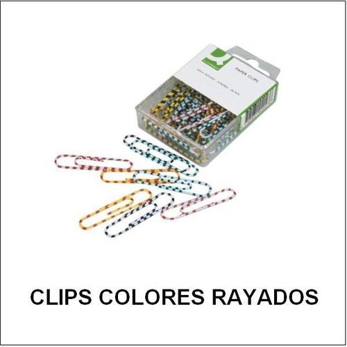 Clips de Colores Rayados.