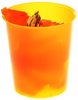 Papelera Plástico 16 litros Traslúcida Naranja