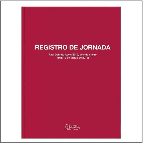 Libro Registro Jornada Laboral.