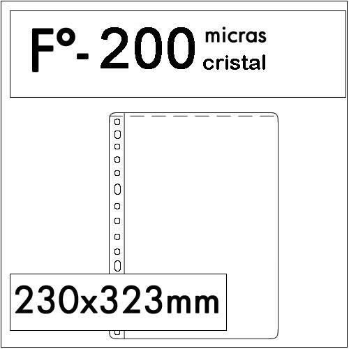 Fundas PVC Folio Extra Gruesas 200".