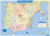 Mapa España y Portugal Político 70x100